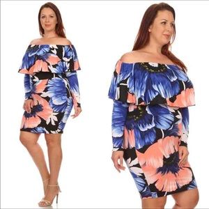 3x plus size floral dress